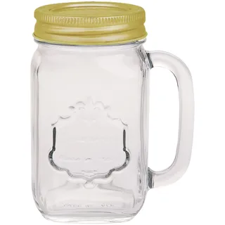 Excelsa Mug und Spender Tasse Country mit Kapsel CL 48, Glas, transparent, 7.5 x 10 x 13.5 cm