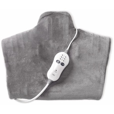 Bild von Massagekissen 2-in-1 100W Grau Nacken Schultern Rücken Wärmekissen