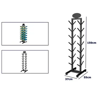 X Schuhschrank Unterstützung Rack Anschluss Skateboard Hochformat Aufsteller Dfh