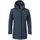 Damen Parka atmungsaktiver wasserdichter Parka mit 2-Wege-Stretch leichte Outdoorjacke mit verstellbarer Kapuze navy blazer 40