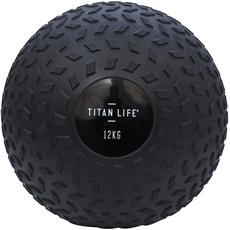 TITAN LIFE Unisex – Erwachsene PRO Slam Ball 12kg, Black, one Size