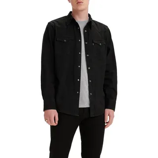 Levi's Barstow Western Standard Langarmhemd Schwarz L