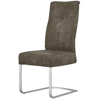 MCA Furniture Freischwinger Talena Polyester braun 2er Set