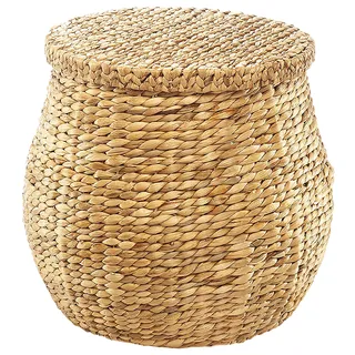 locker Wäschekorb »Wäschekorb aus Wasserhyazinthe groß«, braun