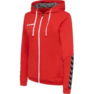 hummel Damen hmlAUTHENTIC Poly Zip Hoodie Woman, True RED, XS