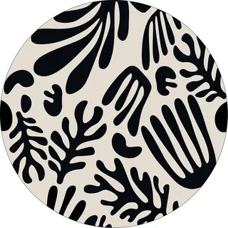 Pro-Art Glasbild Figures and lines IV, rund 50 cm