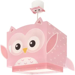 Dalber kinderlampe Pendelleuchte Hängelampe Little Pink Owl Rosa Eule Tiere