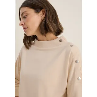 Cecil CECIL, 3/4-Arm-Shirt mit Knopfdetail, beige