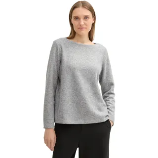 Tom Tailor Sweatshirt, Gr. XL (42), medium silver grey melange, - 32796755-XL