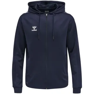 hummel hmlCORE XK Poly Zip Hood Sweat, Marine, 2XL