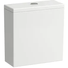 Laufen Kartell Spülkasten für Stand-WC-Kombination 824337, Zwei-Mengen-Spülung, Wasseranschluss hinten, Farbe: Weiß