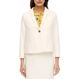 s.Oliver BLACK LABEL Damen 150.10.003.15.152.2010841 Blazer, 0700 Antique White, 46