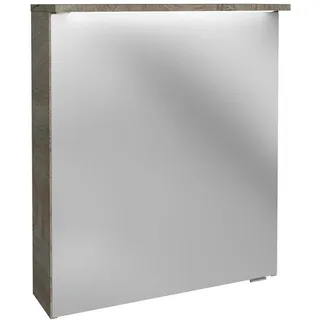 Fackelmann Spiegelschrank OXFORD Eiche Natur 60,2 cm mit Softclose Türen
