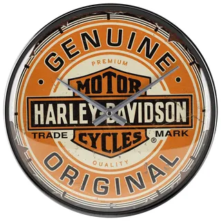Nostalgic-Art Retro Wanduhr 31 cm Harley-Davidson mehrfarbig