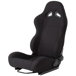 Simoni Racing Sportsitz Max - Schwarz - Doppelseitig Verstellbare Rückenlehne - incl. Schienen