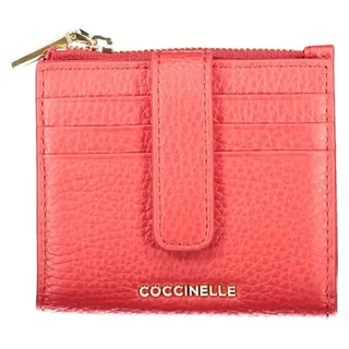 Damen-Geldbörse Rot Metallic: Elegant mit Karten- & Münzfach - Rot