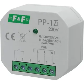F&F Elektromagnetisches Relais 230V 16A (160A/20ms) F&F PP-1ZI-230V