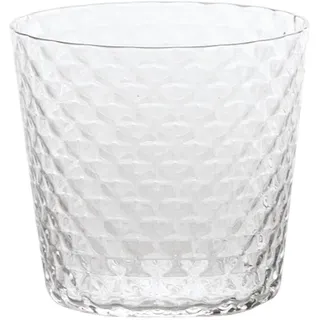 Zafferano Veneziano Mixology Glas für Cocktails Longdrinks Spirituosen | 4 Stück | Facetten Muster | mundgeblasen | Handarbeit (Tumbler XL (VN01100))