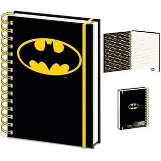Pyramid Batman Notizbuch (Batsymbol Design) Ringbuch DIN A5 - Offizielles Merchandise