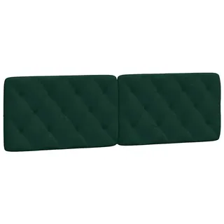 vidaXL Kopfteil-Kissen Dunkelgrün 160 cm Samt - Grün