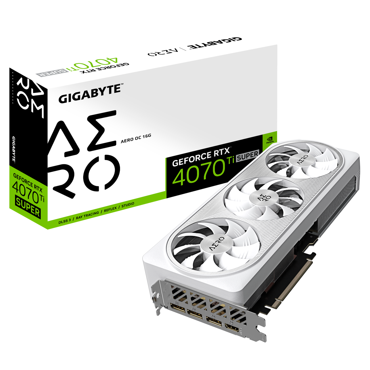 Bild von GeForce RTX 4070 Ti SUPER Aero OC 16G, 16GB GDDR6X, HDMI, 3x DP (GV-N407TSAERO OC-16GD)