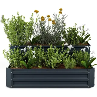 Blumfeldt Hochbeet 120 x 90 x 50 cm Anthrazit