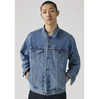 Jeansjacke LEVI'S "NEW RELAXED FIT TRUCK", Herren, Gr. M, washed away t, Denim/Jeans, Obermaterial: 100% Baumwolle, relaxed fit, 1-Knopf-Manschette, Jacken Jeansjacke