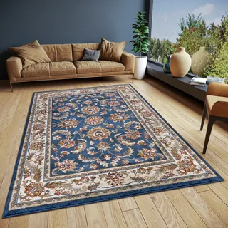 HANSE HOME Teppich »Reni« rechteckig 8 mm Höhe Läufer, Orientalisch, Kurzflor, Wohnzimmer, Schlafzimmer, Esszimmer, blau