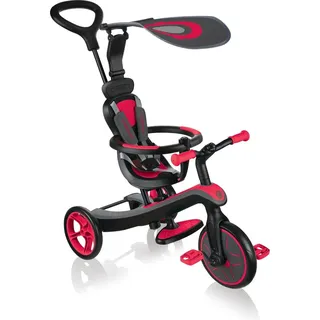 GLOBBER Explorer Trike 4in1 Kinder Kickbike-Roller rot
