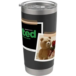 Ted TV Series Photo Collage Doppelwandiger Edelstahl-Thermobecher
