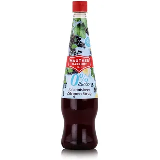 Mautner Markhof Johannisbeer - Zitrone-Sirup ohne Zuckerzusatz – 700ml, 1er Pack (1x700ml)