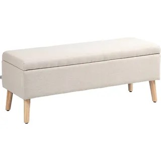 Homcom Truhenbank Beige 110 x 39 x 45 cm