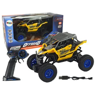 Lean Toys Offroad ferngesteuert Auto Buggy Fahrzeug Modell RC Car Spielzeug , Größe:UNIVERSAL - Gelb