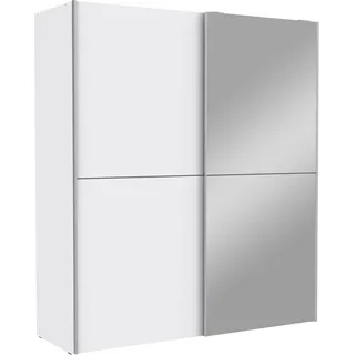 Forte Schwebetürenschrank White Kiss 170 x 190 x 61 cm Weiß