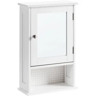 Beliani Bad Spiegelschrank 34 cm weiß
