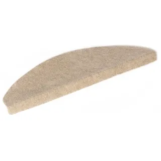 Andiamo Stufenmatte Paris – Treppenstufen Matten selbstklebend – 15er Set Stufenmatten für den Innenbereich – 2 mm starker Treppenteppich als Schutz vor Kratzern – 23 x 65 cm in Beige