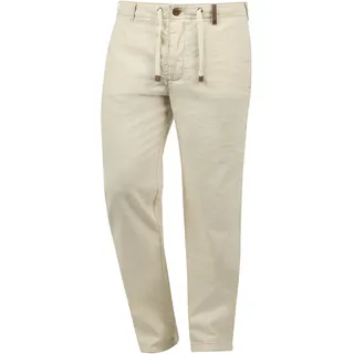 Leinenhose INDICODE "Leinenhose IDIves", Herren, Gr. S, N-Gr, beige (fog), Obermaterial: 55% Leinen LI. 45% Baumwolle CO., Hosen Leinenhose