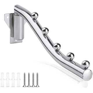 Klapphaken Kleiderhaken Wandmontage, Kleiderlüfter Wand Klappbar Edelstahl | Metall kleiderhaken Wand Klappbar Handtuchhalter Platzsparend Kleiderständer Wandhalterung 180° Drehbarer Kleiderlüfter