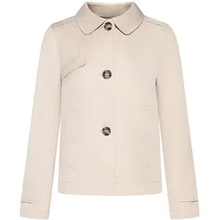 Sommerjacke GIL BRET "Sommerjacke mit Kragen", Damen, Gr. 40, silber (silber beige), Obermaterial: 58% Baumwolle CO. 42% Polyester PES., Jacken Sommerjacke