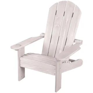 roba Outdoorstuhl Deck Chair Gartenstuhl 51 x 51 x 60 cm grau