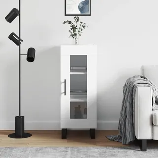 vidaXL Sideboard Weiß 34,5x34x90 cm Holzwerkstoff - Weiß