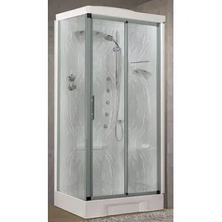 Novellini Neu Holiday 2P+F Hammam 100x70 CM Kabine Hydro Rechts Mechanisch Aqua