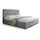 Komfortbett Stauraum Doppelbett Hellgrau