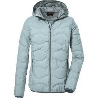 G.I.G.A. DX Damen Steppjacke mit Kapuze/Funktionsjacke ist wasserabweisend GW 21 WMN QLTD JCKT, light aquaverde, 42, 39845-000