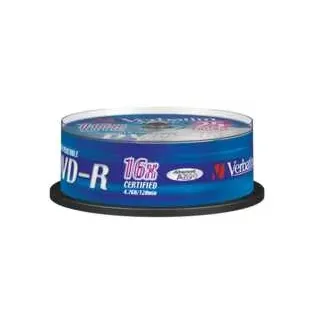 Verbatim DVD-R 4.7GB/120Min/16x Cakebox 25er-Pack