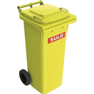 Sulo Mülltonne, 80 Liter Farbe gelb, Niederdruck-PE, Rad-D. 200 mm (80 Sulo gelb) - Gelb