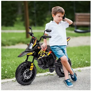 aiyaplay Elektro-Motorrad 12V mit Musik gelb (1-tlg)