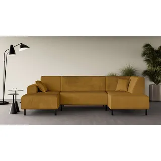 OTTO home Eckcouch Polyester U-Form 3-Sitzer Gelb