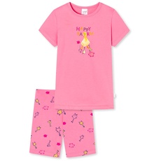 Schiesser Mädchen Schlafanzug Set Pyjama Kurz - 100% Organic Bio Baumwolle - Größe 92 Bis 140 Pyjamaset, Pink_178916, 116