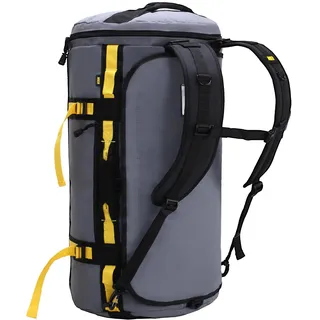 MIER Große Sporttasche wasserdicht Sportrucksack mit Schuhfach umwandelbar in Rucksack, Grau, 45L